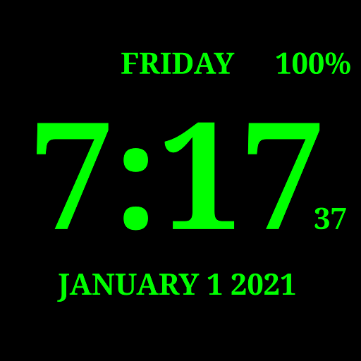 デジタル時計ライブ壁紙 7 Google Play のアプリ