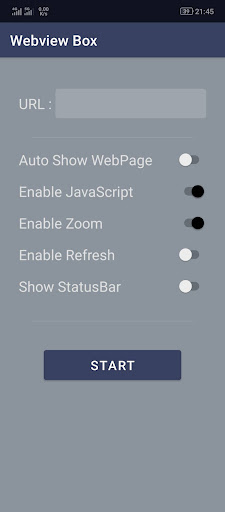 Android application webview3 screenshort