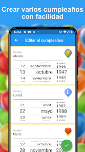 Captura 4 Calendario de cumpleaños android