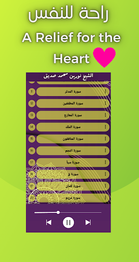 Android application القارئ نورين محمد صديق دون نت screenshort