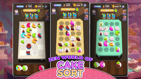 Cake Sort - 3D パズルゲーム