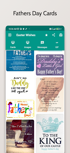 Android application Fathers Day Wishes screenshort