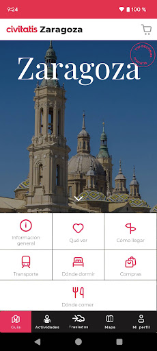 Android application Guía de Zaragoza por Civitatis screenshort