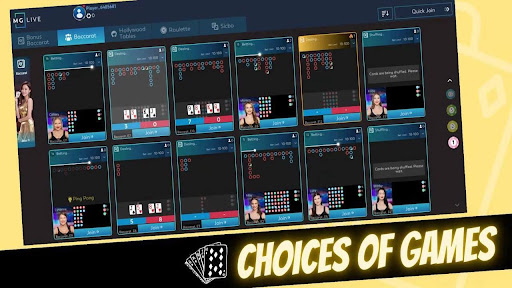 Online Live Bacarrat Screen 3