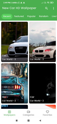 Car HD Wallpaper Offline App Screen 2