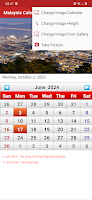 screenshot of Malaysia Calendar 2024