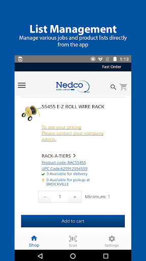 Android application Nedco screenshort