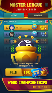 Word Soccer: Master League PvP