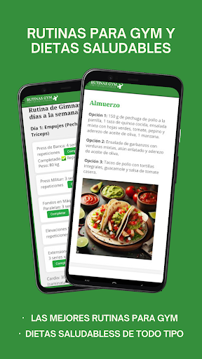 Rutinas Gimnasio - Dietas GYM Screenshot 1 - AppWisp.com
