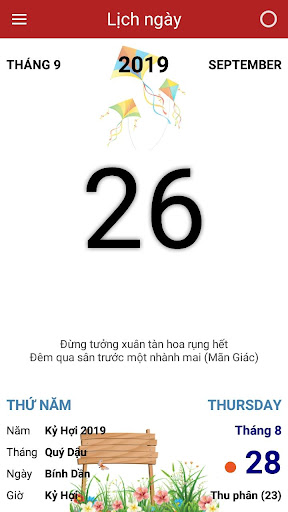 Android application Lich Viet - Dịch Lý Vạn Niên screenshort