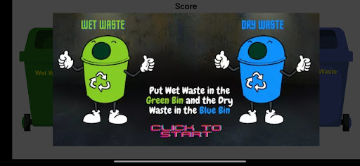 Android application Waste Segregation Game screenshort