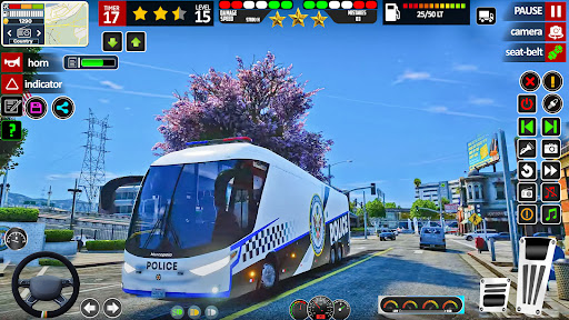 US Police Bus Games 3D
