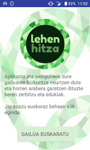 Android application Lehen Hitza screenshort