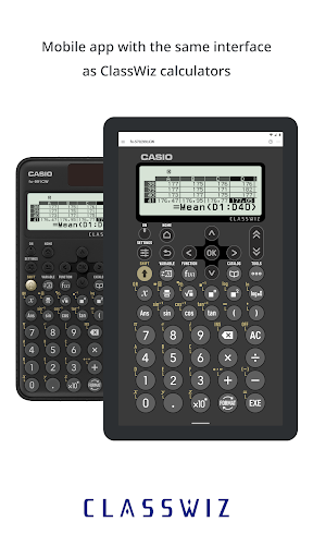 Screenshot of ClassWiz Calc App QR