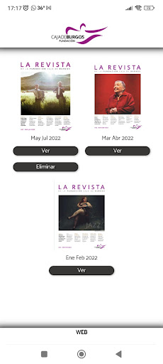 Android application Fundación Caja de Burgos screenshort