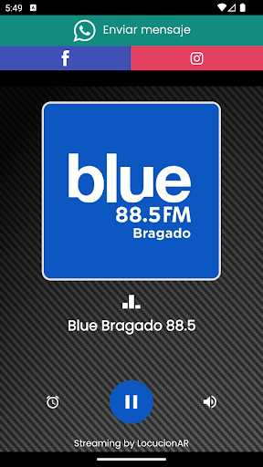 Blue Bragado 88.5 Screen 2