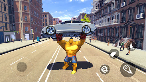 Android application Super city Hero:Muscle Hero screenshort