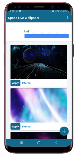 Android application Space Live Wallpaper screenshort