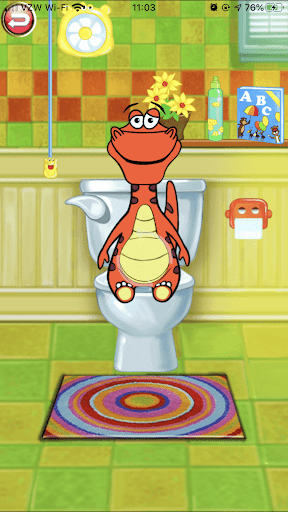 Dino Bath Dress Potty training Screen 3