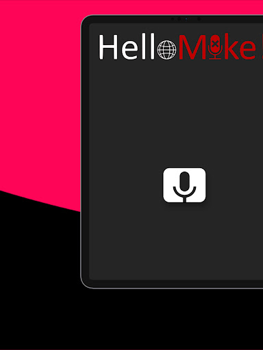 Android application HelloMike! screenshort