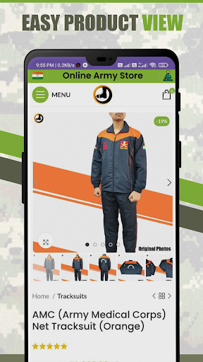 Online Army Store Screen 3
