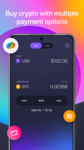 Exodus: Crypto Bitcoin Wallet Screen 3