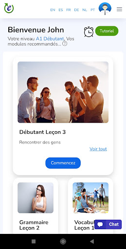 Android application eSpeaks screenshort