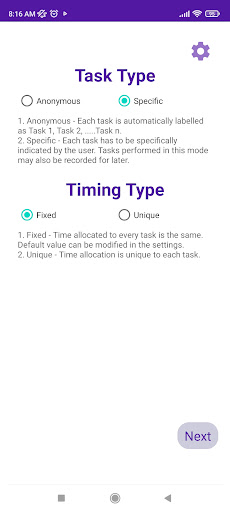 Android application Pomodoro - Smart, Customizable screenshort