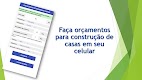 screenshot of Orçamento de casa por m2