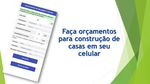 Orçamento de casa por m2 screenshot 2