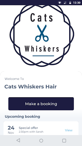 Android application Cats Whiskers Hair screenshort