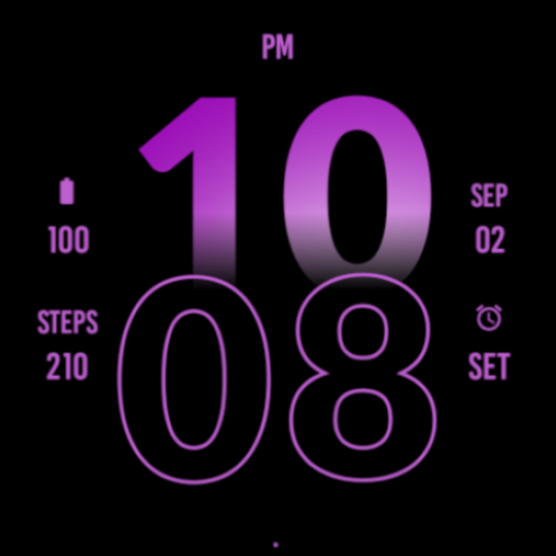 Active Soft Purple Watch Face logo