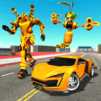 Bee Robot car Transformation Game police hero