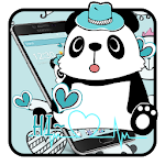 Cover Image of Download Blue Cute Panda Theme Mobile Wallpaper 1.1.6 APK