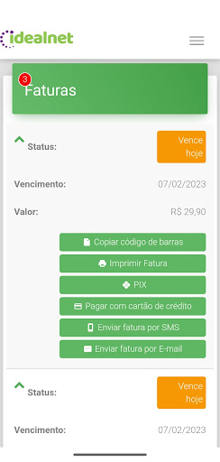 Idealnet Fibra Screen 2