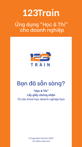 Android application 123Train - Đào tạo nhân sự screenshort