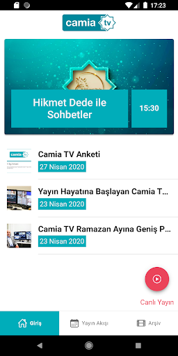 Android application Camia TV screenshort