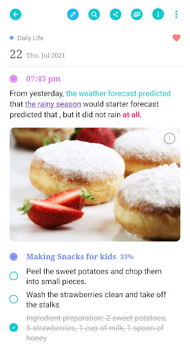 Screenshot of DecoDiary - Timeline Diary
