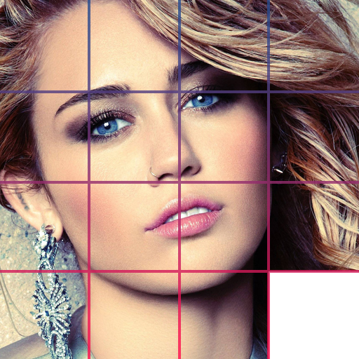 Miley Cyrus Slide Puzzle Game