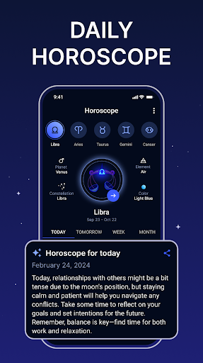 Android application AstroPulse: Horoscope & Tarot screenshort