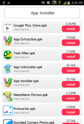 Android application App Installer screenshort