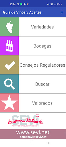 Android application Guía de Vinos de España 2023 screenshort