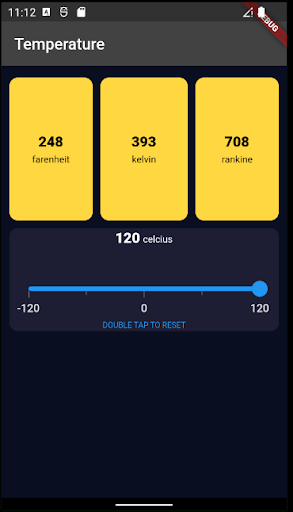 Temperature Converter Screen 3