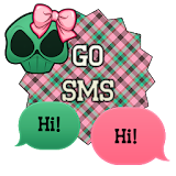 GO SMS - Girly Skulls 6 icon