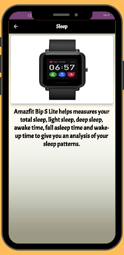 Amazfit Bip S Lite guide Screen 2