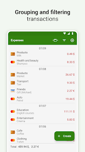 Expense Tracker - FinancePM Screenshot