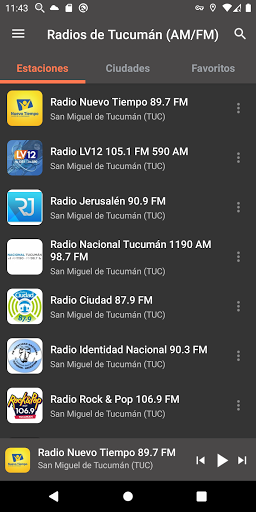 Android application Radios de Tucumán (AM/FM) screenshort