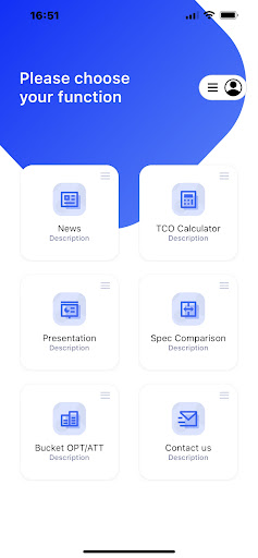Android application Komatsu Sales Support Tool screenshort
