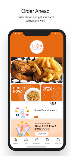 Android application Zion Kitchen screenshort