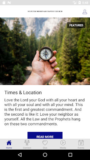 Android application St. Peter Missionary BC screenshort